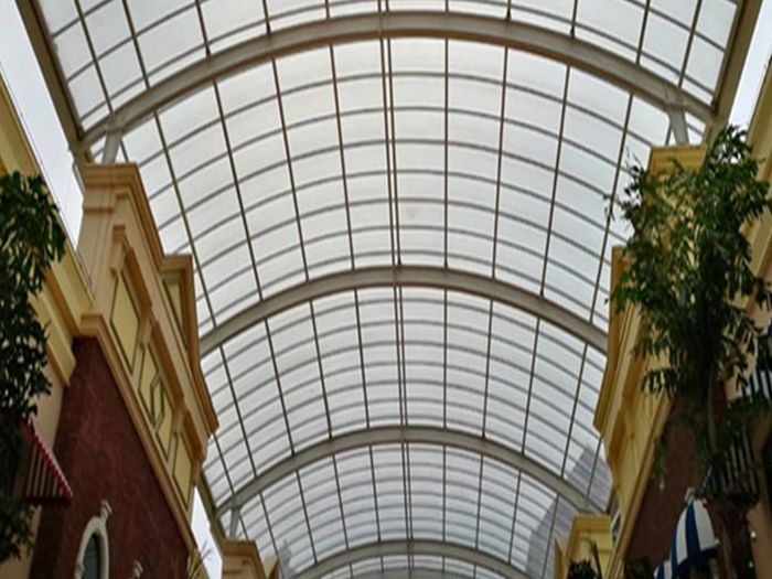 成都屋面网架顶棚吊装方案